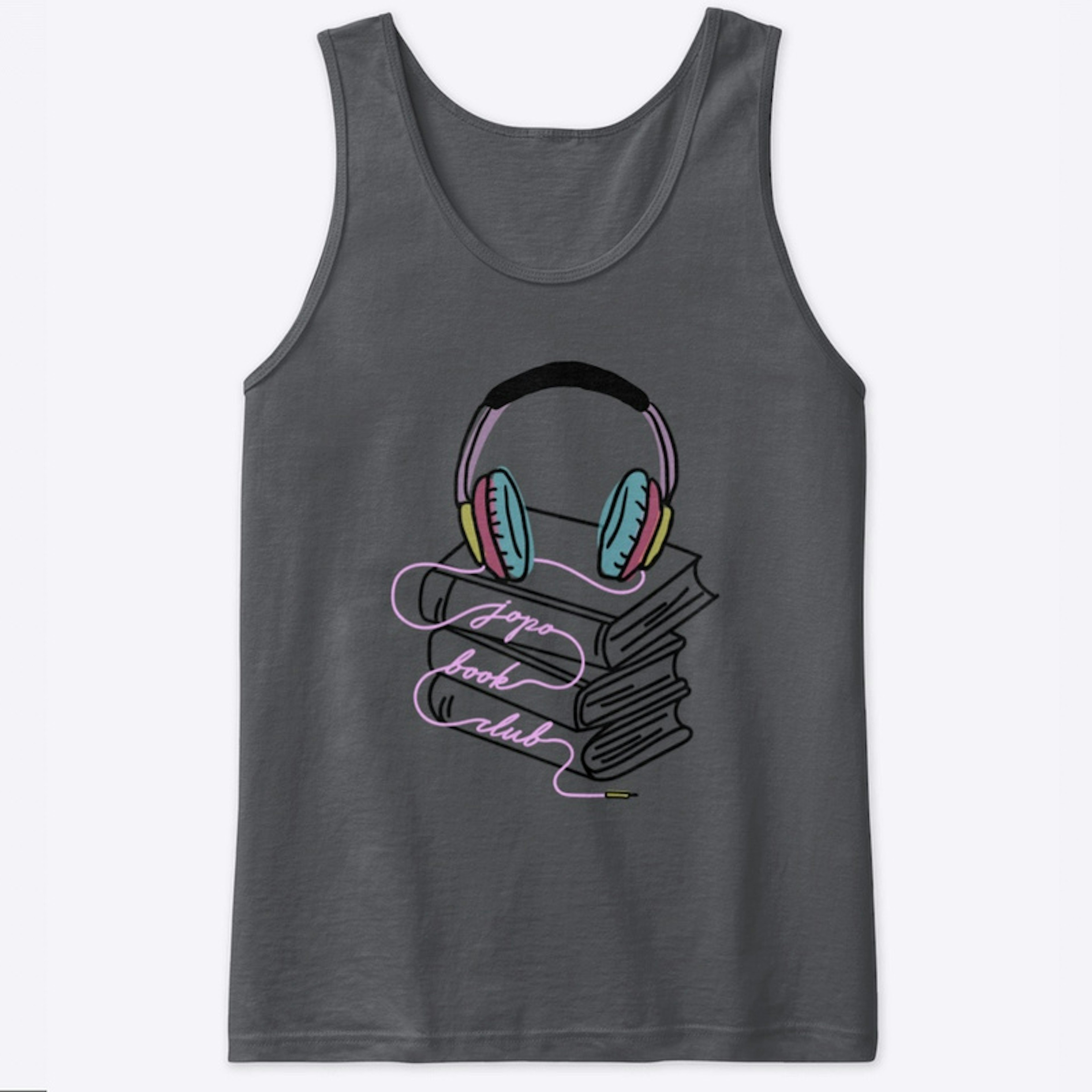 Headphones and Bookstack